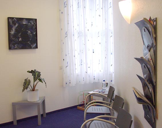 Foto vom Wartezimmer der Praxis